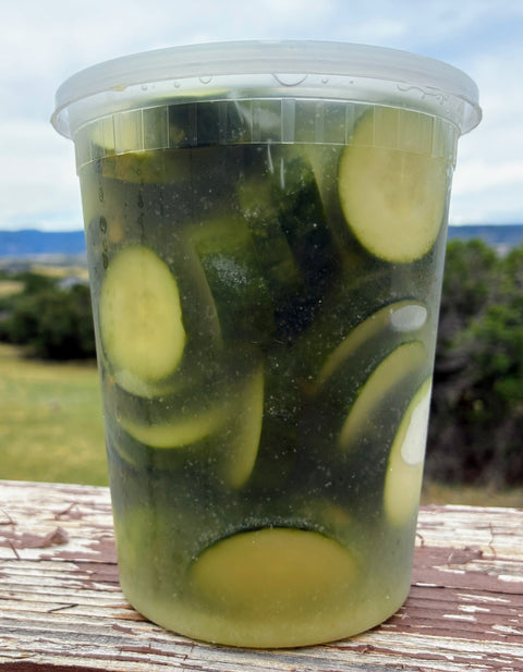 Farm Garlic Pickles — Cold Pack, Thick Cut (Sandy's Way Microfarm)