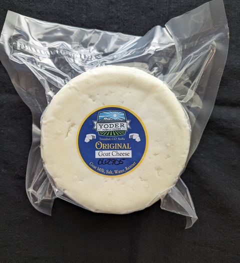 Original Hard Goat Cheese — 8 oz Half Wheel (Yoder Family Farms)